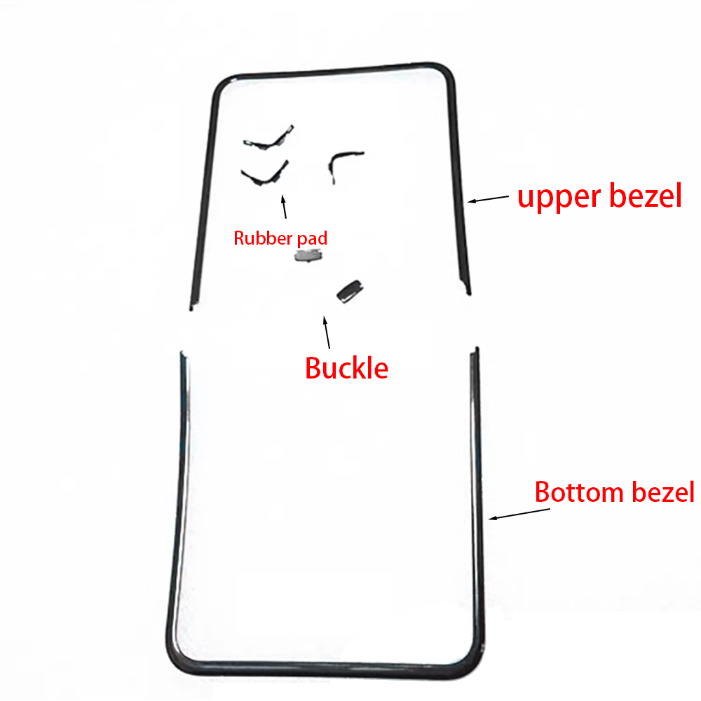 Motorola Tablet Accessories - Motorola razr 40 ultra xt2321用のバックル付きLCDベゼルスクリーンスタンド,センターラバーパッド