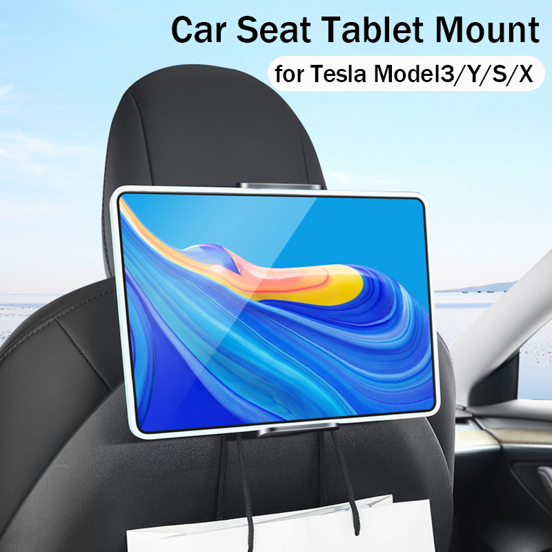 Tesla Tablet Accessories - 後部座席タブレットホルダー電話サポートiPadマウント テスラモデル3 Y S Xアクセサリー用