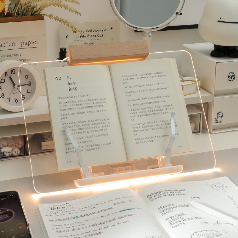 アクリル透明読書スタンド多機能調節可能なタブレットラップトッ - Tablet Stand Accessories のレビューと価格