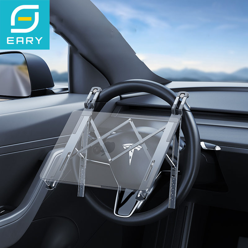 Eary 車載ラップトップマウントステアリングホイールホルダ - Tesla Tablet Accessories のレビューと価格