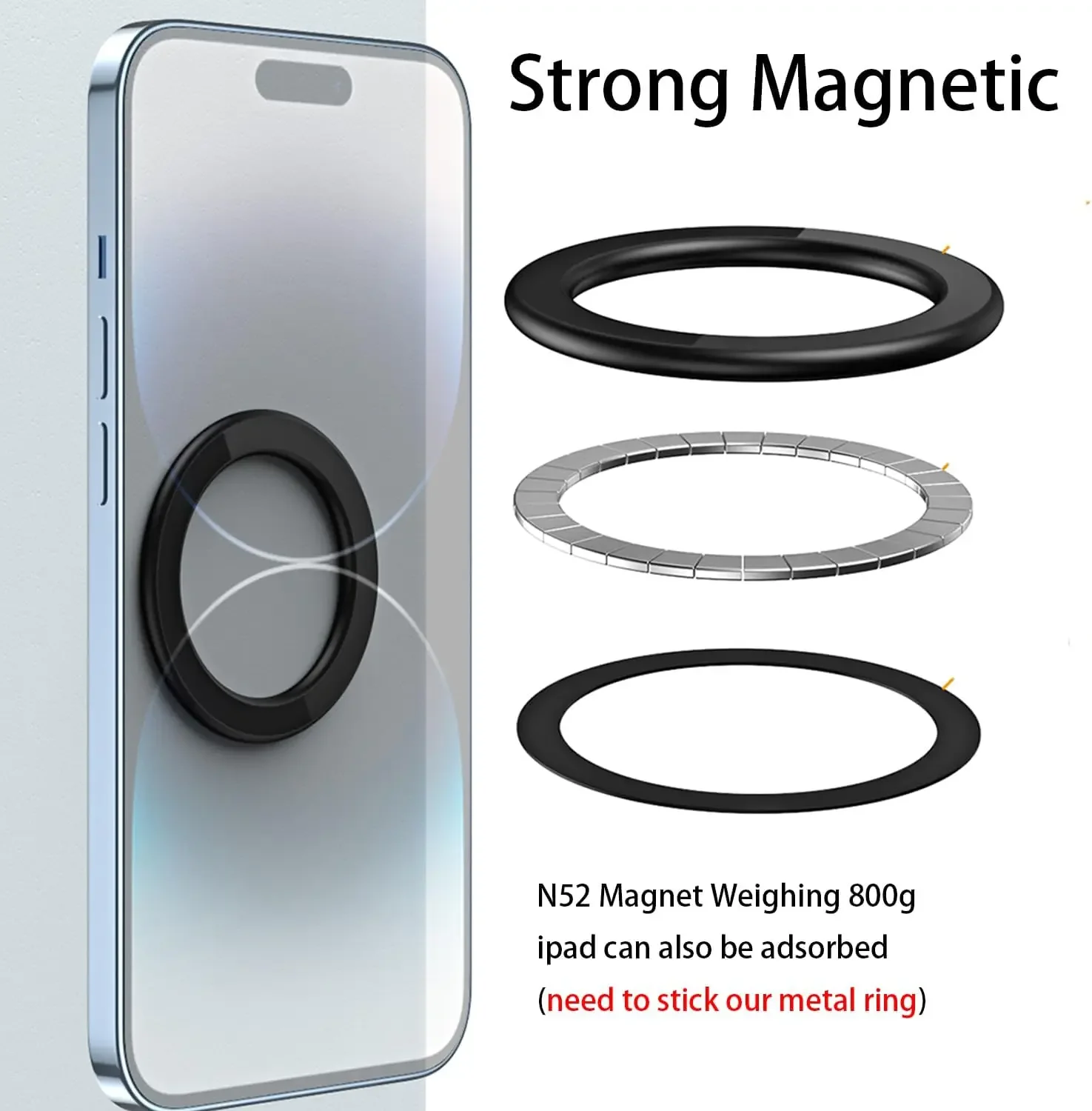 MagSafe対応 磁気リングホルダー 強力マグネット 携帯 - Tablet Accessories Must Have のレビューと価格