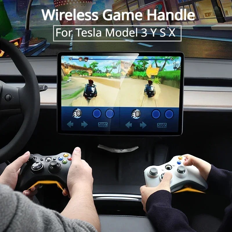 テスラ モデル3 Y S X用ゲームハンドル ワイヤレススク - Tesla Tablet Accessories のレビューと価格