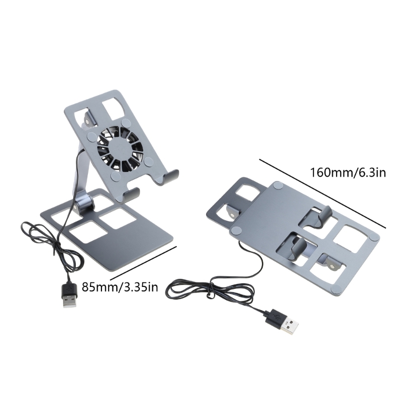 携帯電話スタンドポータブル冷却ファン放熱携帯電話タブレットホ - Tablet Stand Accessories のレビューと価格
