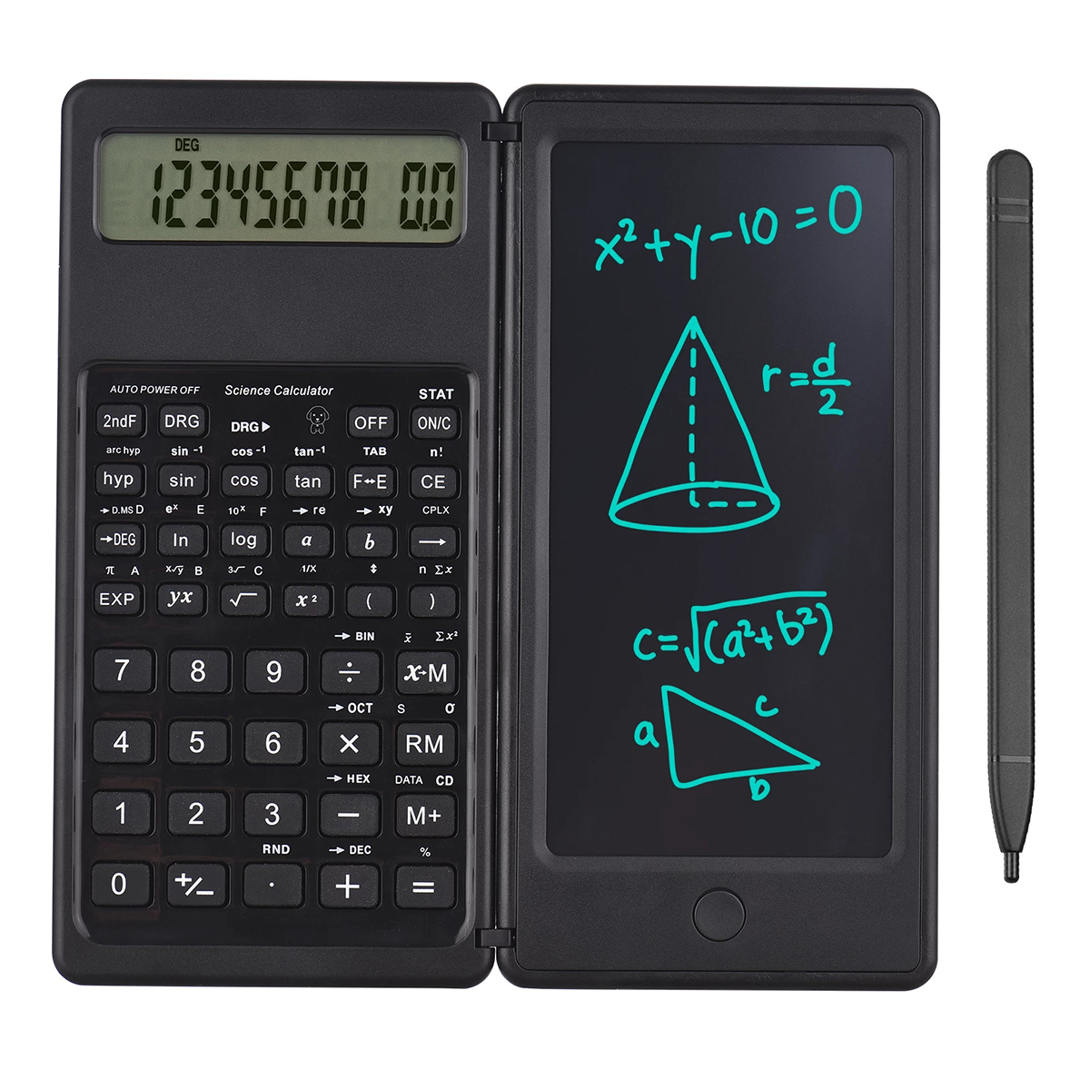 折りたたみ式関数電卓 10 桁デジタル大型ディスプレイ、消去 - Graphic Tablet Accessories のレビューと価格