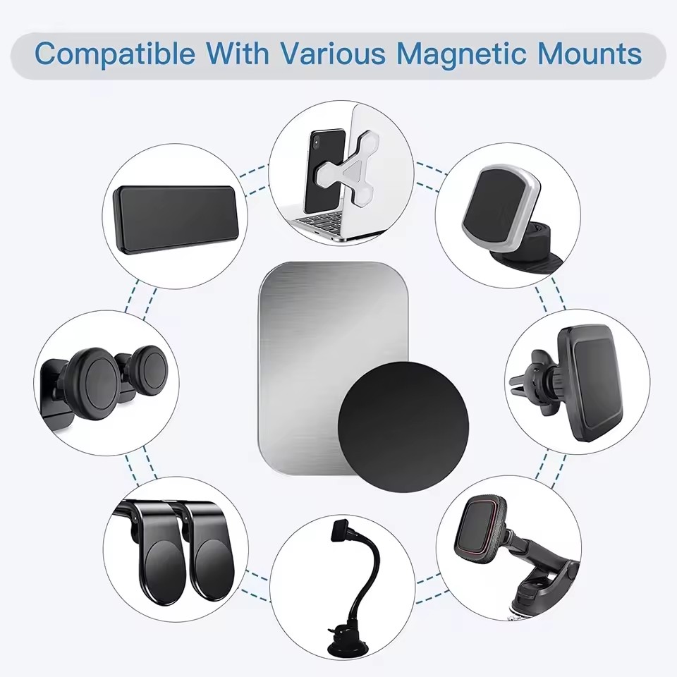 薄型磁性金属プレート 車載電話ホルダー用 ユニバーサル鉄板デ - Tablet Accessories Must Have のレビューと価格