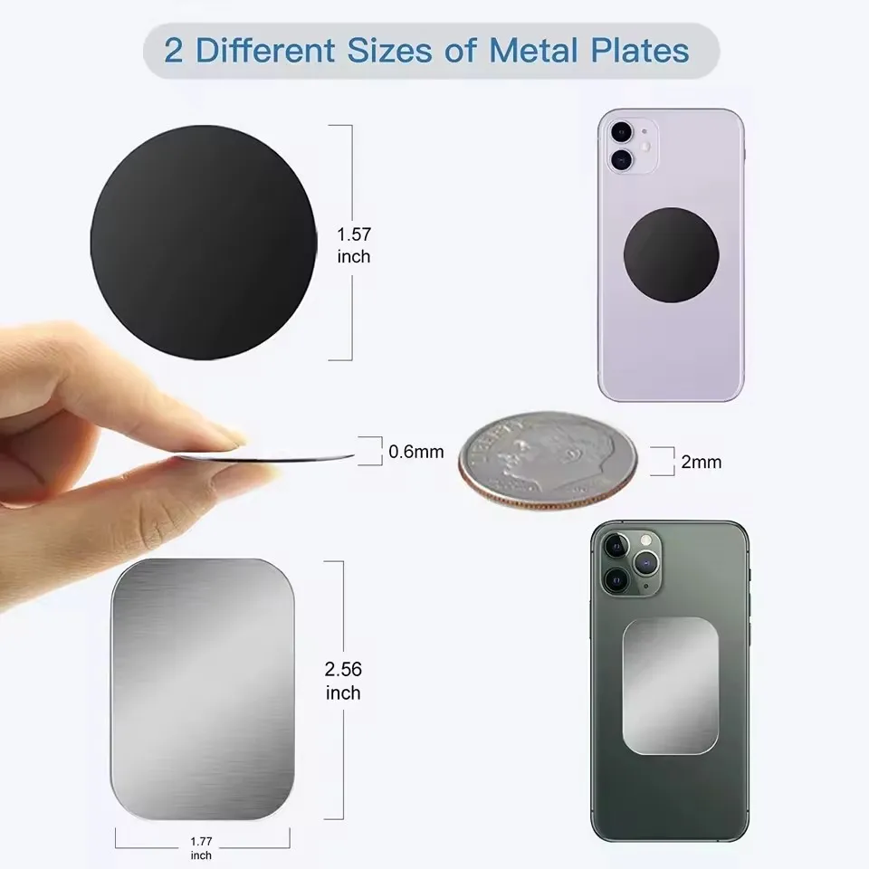 薄型磁性金属プレート 車載電話ホルダー用 ユニバーサル鉄板デ - Tablet Accessories Must Have のレビューと価格