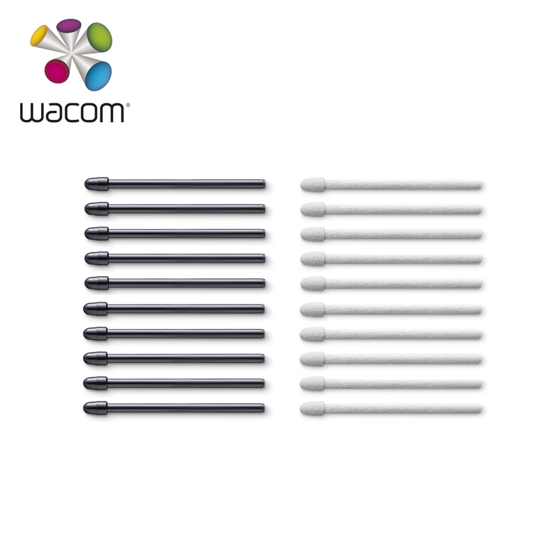 10ピース/パックワコムプロペン2標準黒ペン先/フェルトKP - Wacom Tablet Accessories のレビューと価格