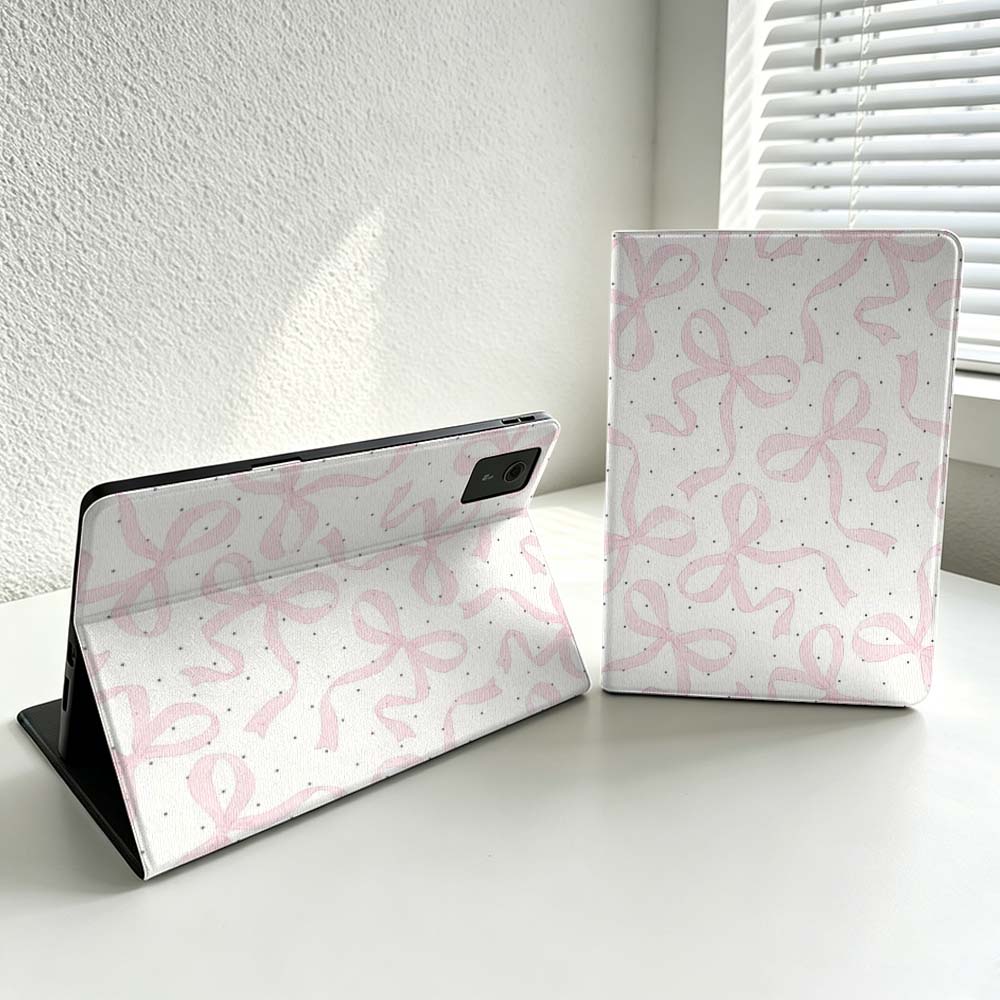 ミニマリストピンクのリボン柄 Lenovo Xiaoxin  - Lenovo Tablet M10 Accessories のレビューと価格
