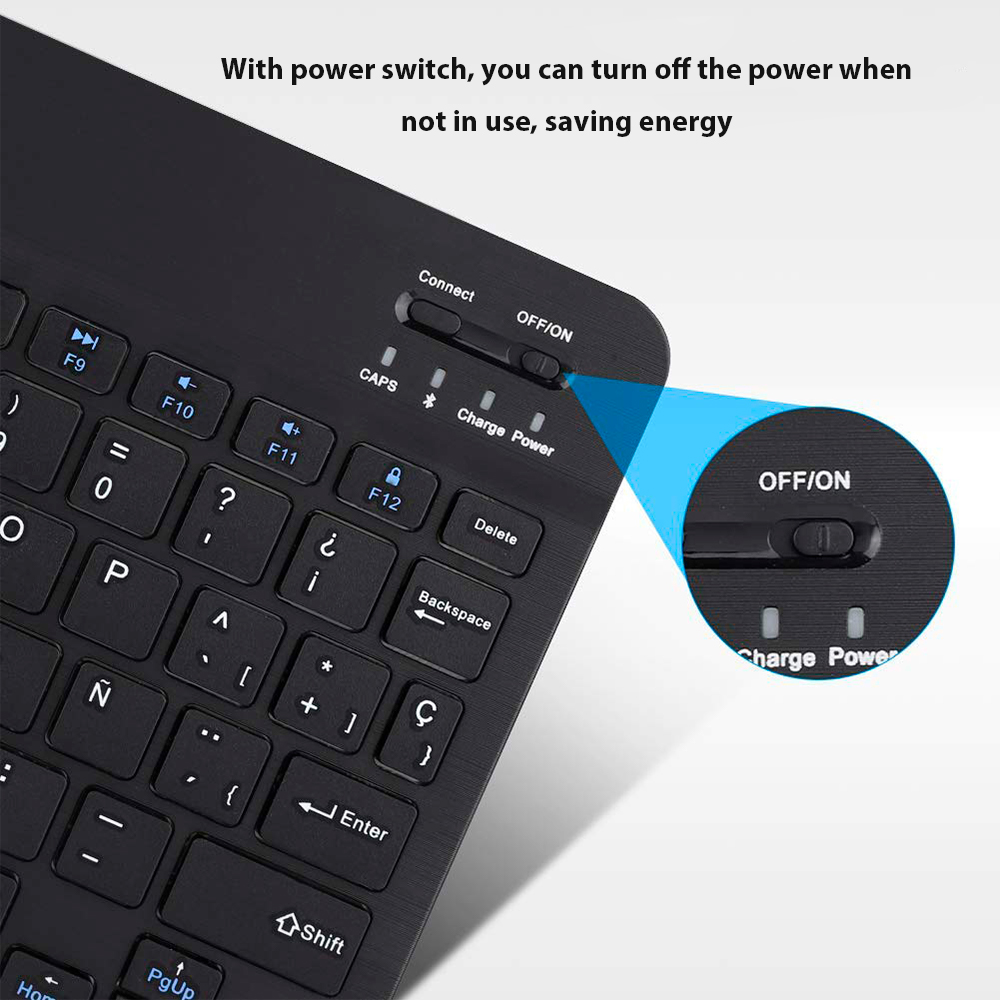 Bluetooth ワイヤレスキーボード Android I - Windows Tablet Accessories のレビューと価格