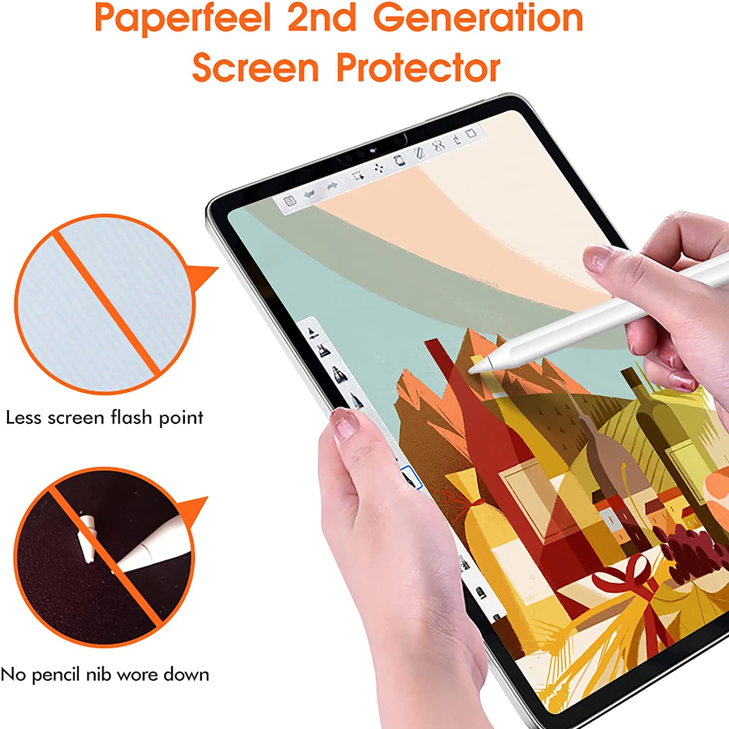 紙の感触スクリーンプロテクターフィルムマット PET 絵画書 - Tcl Tablet Accessories のレビューと価格
